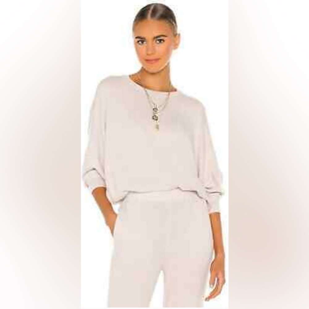 NWT LOVERS & FRIENDS Cream Sweatshirt size XS